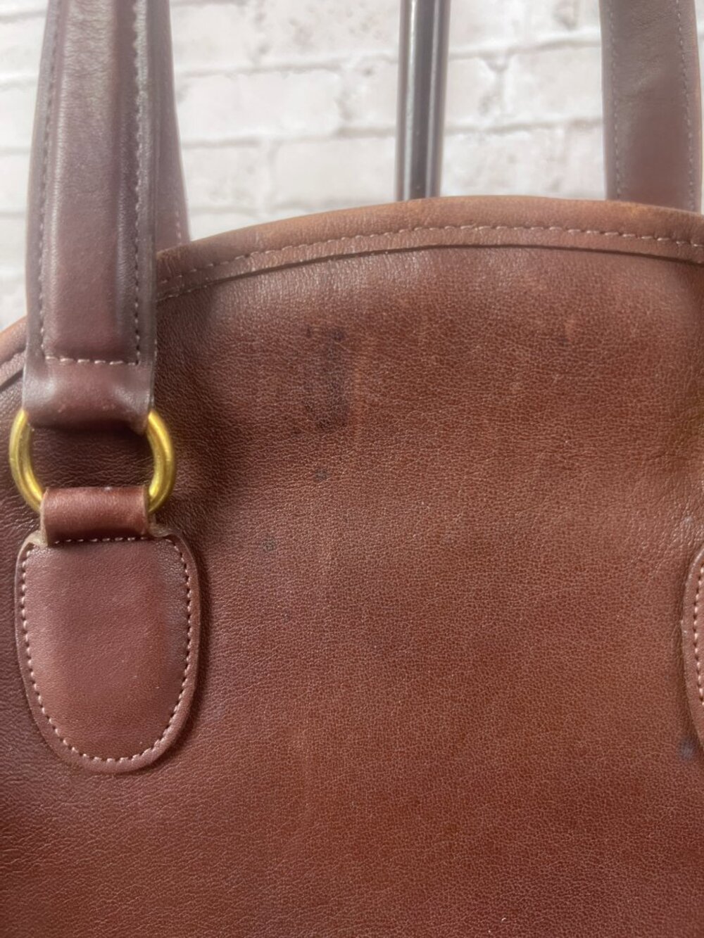 Coach Vintage Mahoogany Chadwick Satchel Bowling Bag British Tan 9928 - Picture 7 of 11
